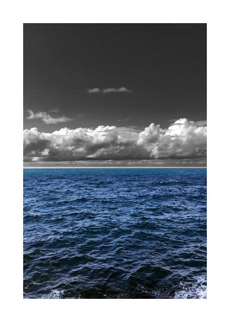 sea sky and clouds