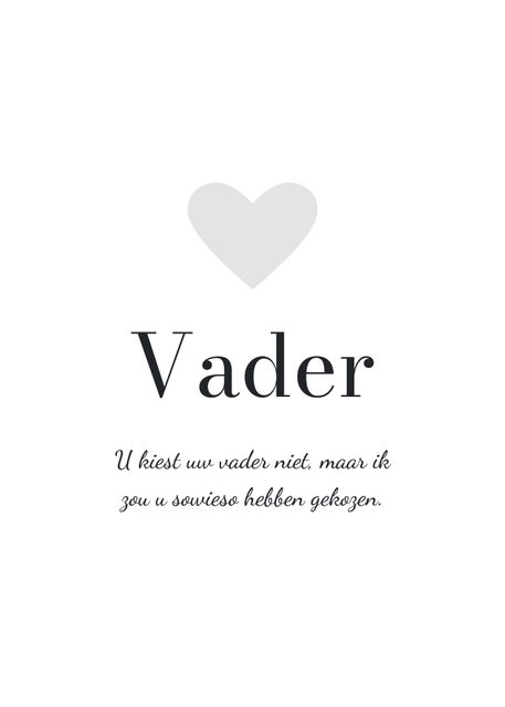 VADER (GEPERSONALISEERD)